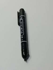 マッキーノックのペン先ノック図